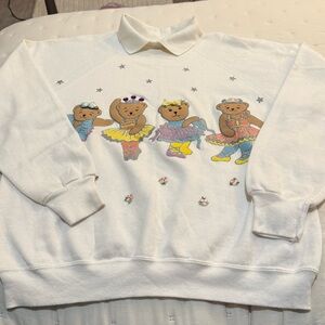 Vintage Women’s Collared Sweatshirt EZL By Marcy ‘n  Me XL